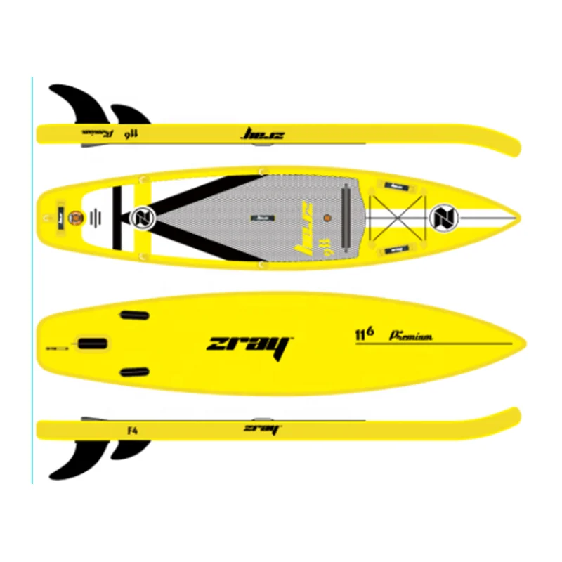 ZRAY F4 Double Chamber SUP SET Inflatable Stand Up Paddle Board with Double Chamber