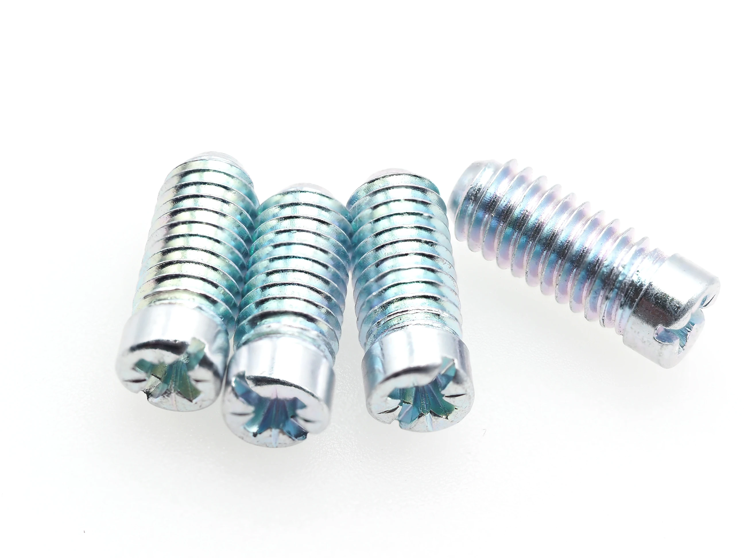 M6X16 PZ2 Slot Flat Head Terminal Screw Zinc Galvanized Carbon Steel with Metric Measurement System