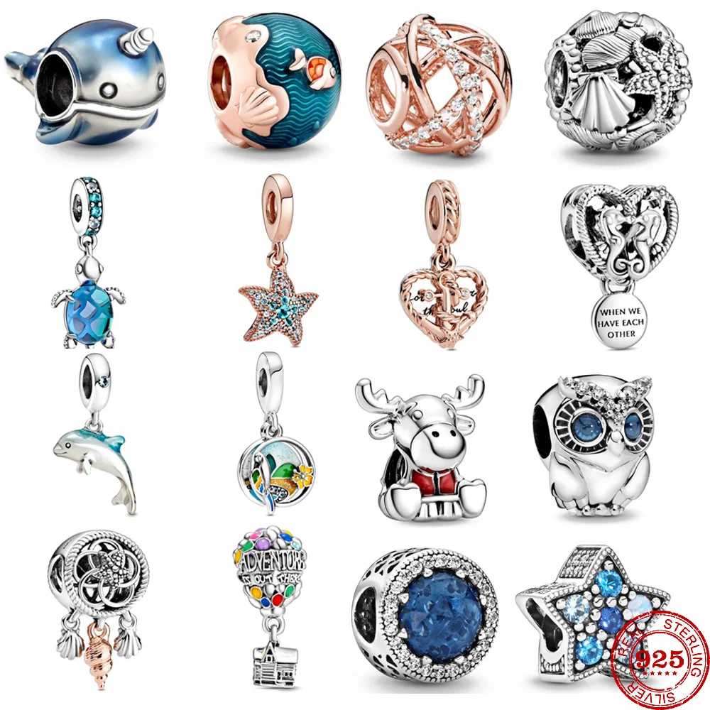 DIY Bead Fashion Jewelry Styles Sterling Silver Charms Pendant Fit For Bracelet Accessories Factory Wholesale Price