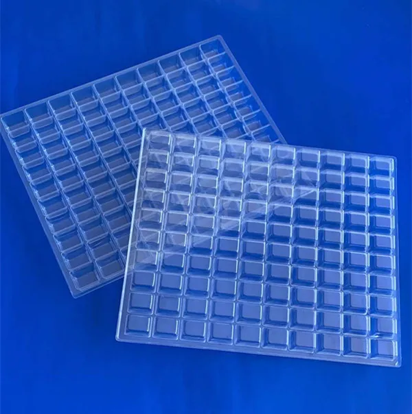Blister Hardware Packing Trays with Component Transparent Vacuum Forming Plastic PVC Rectangle Disposable Accept