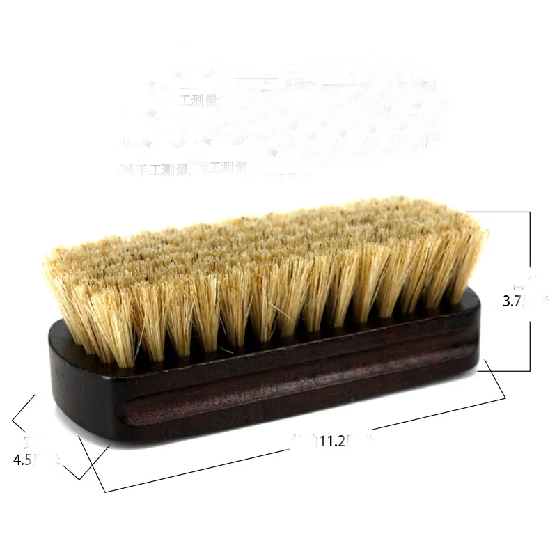 
Horsehair Shoe Shine Brushes with Horse Hair Bristles for Boots, Shoes & Other Leather Care 