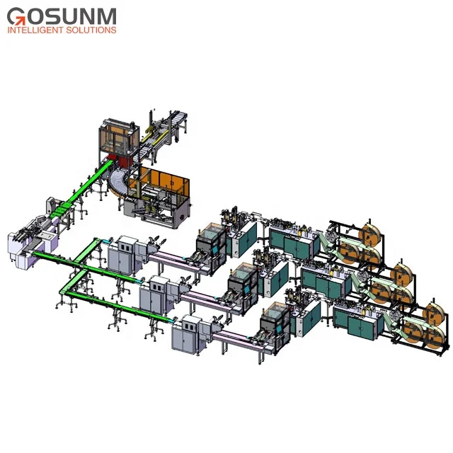 Factory Price Servo  Control Automatic 3ply Surgical Face Mask Making Machine