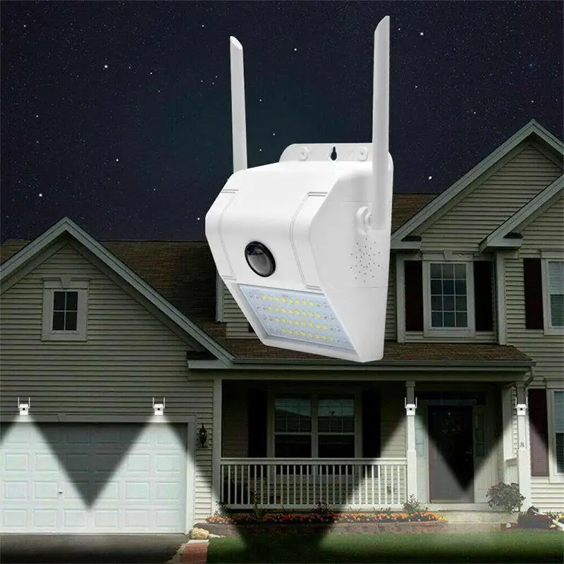 2.0MP Courtyard Lamp Home Safeguard WIFI IP CCTV Security Camera with Storm-proof PIR Motion 2 Way Video 48pcs LED light