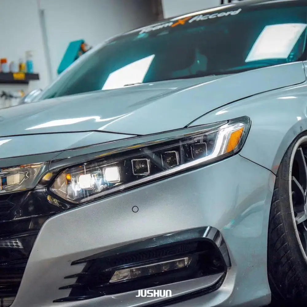  Полный светодиодный Поворотный Светильник для HONDA Accord 10 gernareation 2018-2019 светодиодная