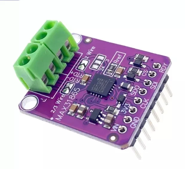 MAX31865 PT100 To PT1000 RTD-To-Digital Converter Board Temperature Thermocouple Sensor Amplifier Module 3.3V/5V