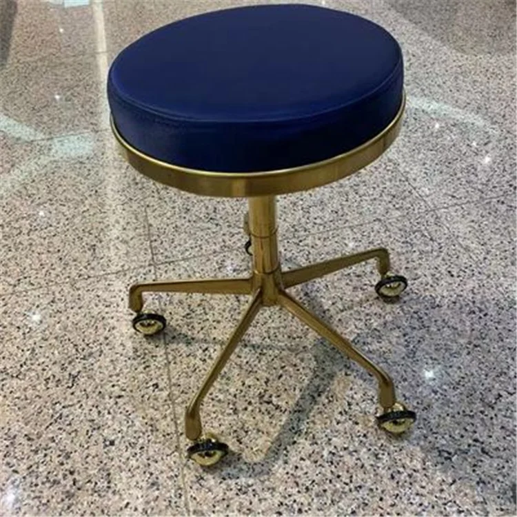 Siman Luxury Lift Rotate High Quality Salon Stools Chairs Customized Metal Frame Velvet Nordic Bar Stool High Chair