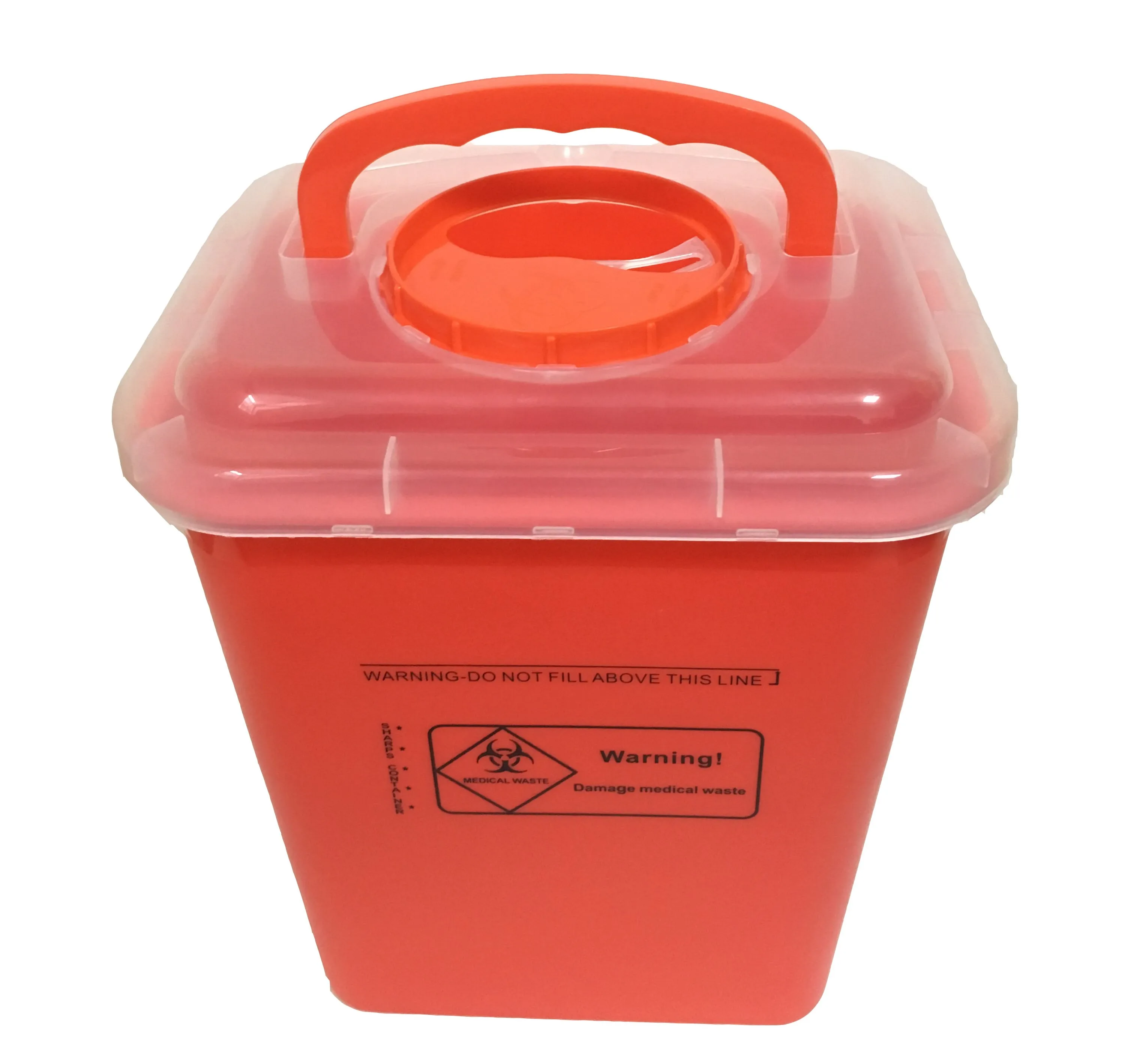 Plastic medical Collection box Sharps Container