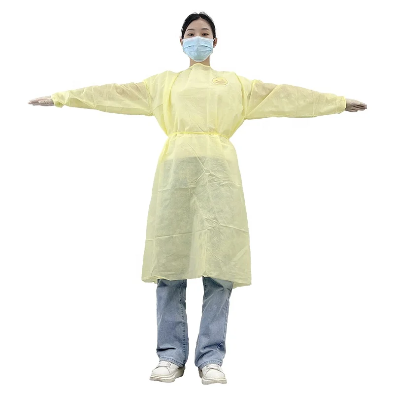 New Arrival ASTM F739-20 chemo gown EN14126 level 2 aami disposable Washable for ICU Operating rooms