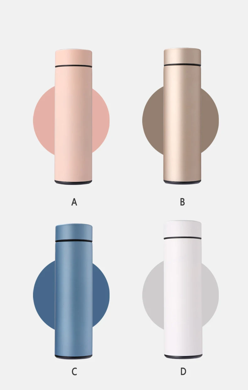 Wholesale Custom Stainless Steel Thermo Led Temperature Display Vacuum Insulated Smart Water Bottle
