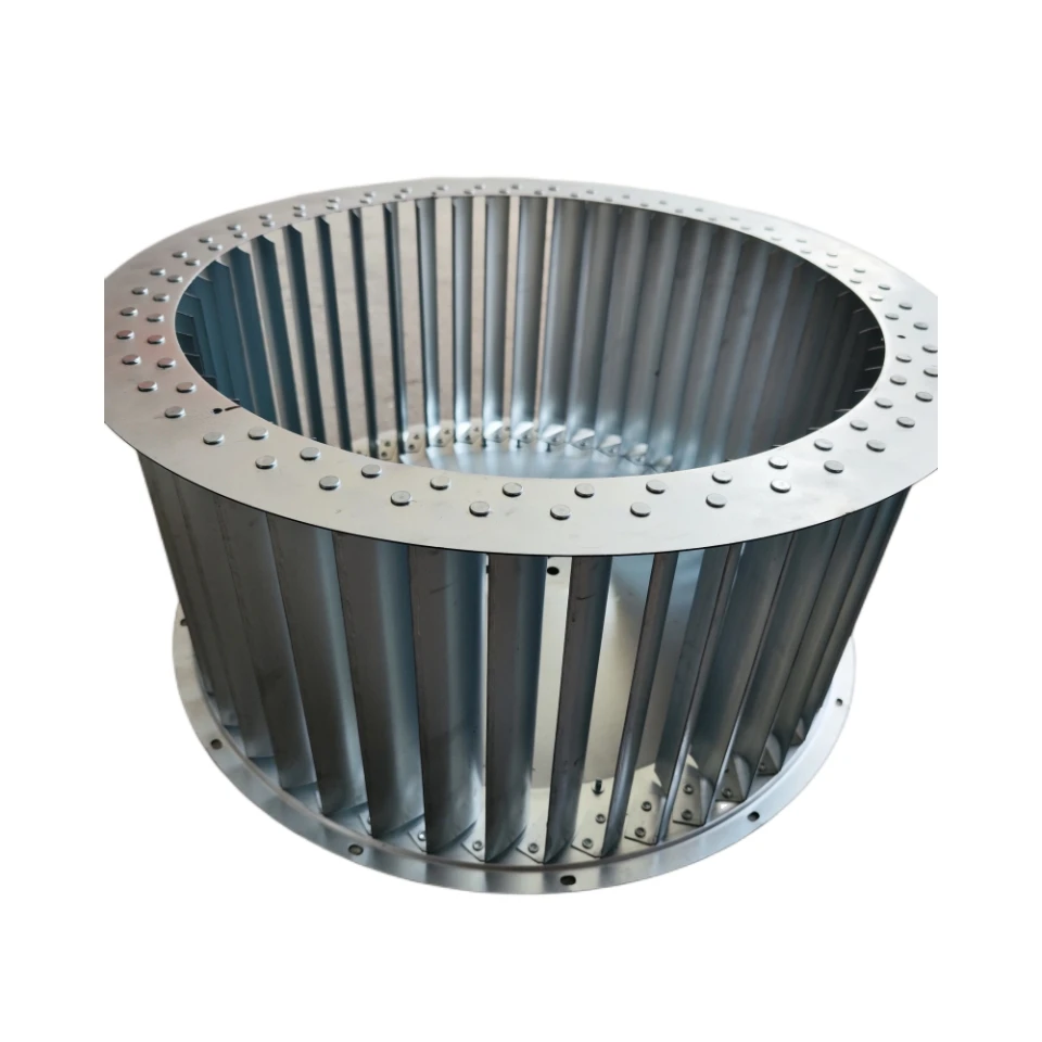 Double air inlet Multi-wing type Forward tilt centrifugal fan impeller