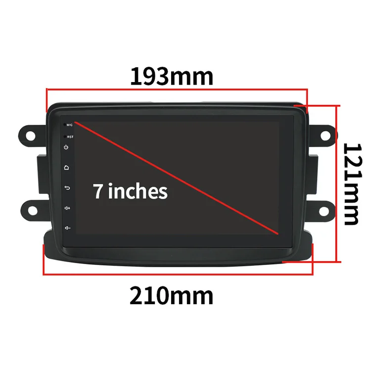 7 Inch Carplay Android Car Gps Navigation Rearview Camera DVR All-in-one Machine For Renault Dacia 2 Din Android Car Stereo