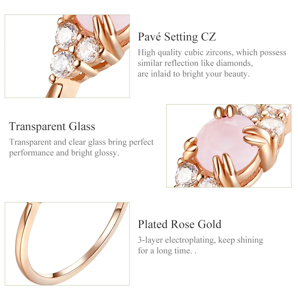 New style 5 designs silver rose gold sterling silver ring S925 opal stone fashion women ring