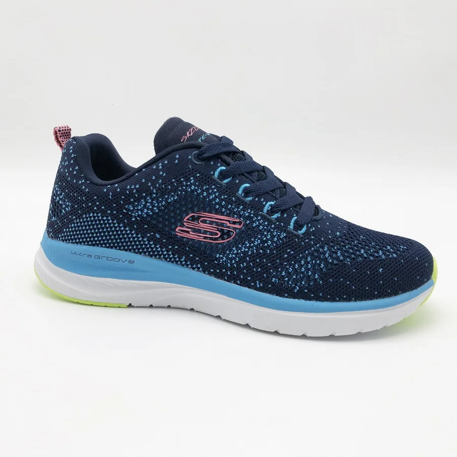 New design fashion knit fabric sneakers ladies sport shoes