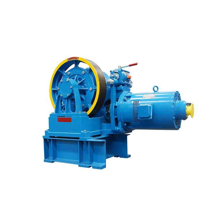 1000-1500kg VVVF DC110V Elevator Electric Geared Traction Motor For Elevator