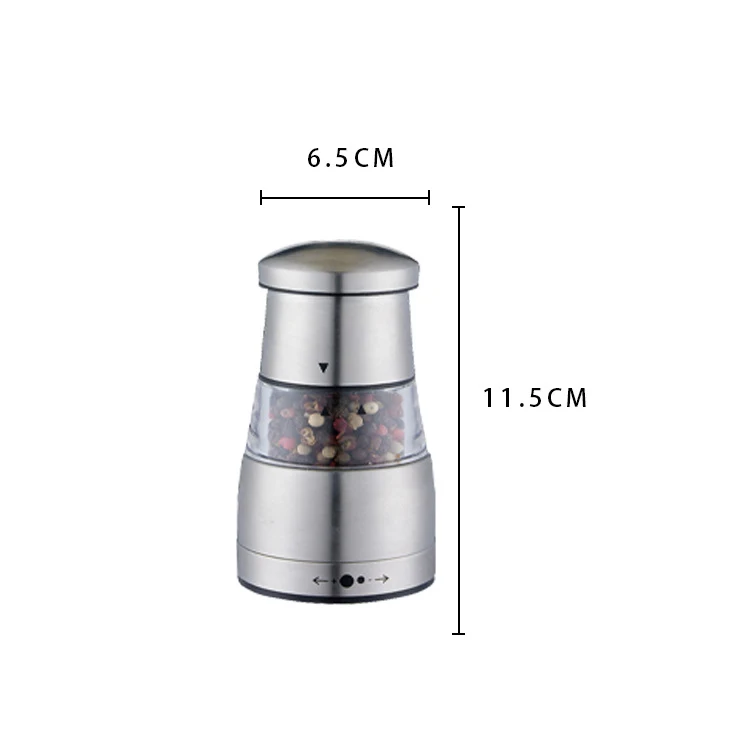 Syh1276 Wholesale plastic spice grinder manual 2 in 1 salt and pepper grinder with ceramic core