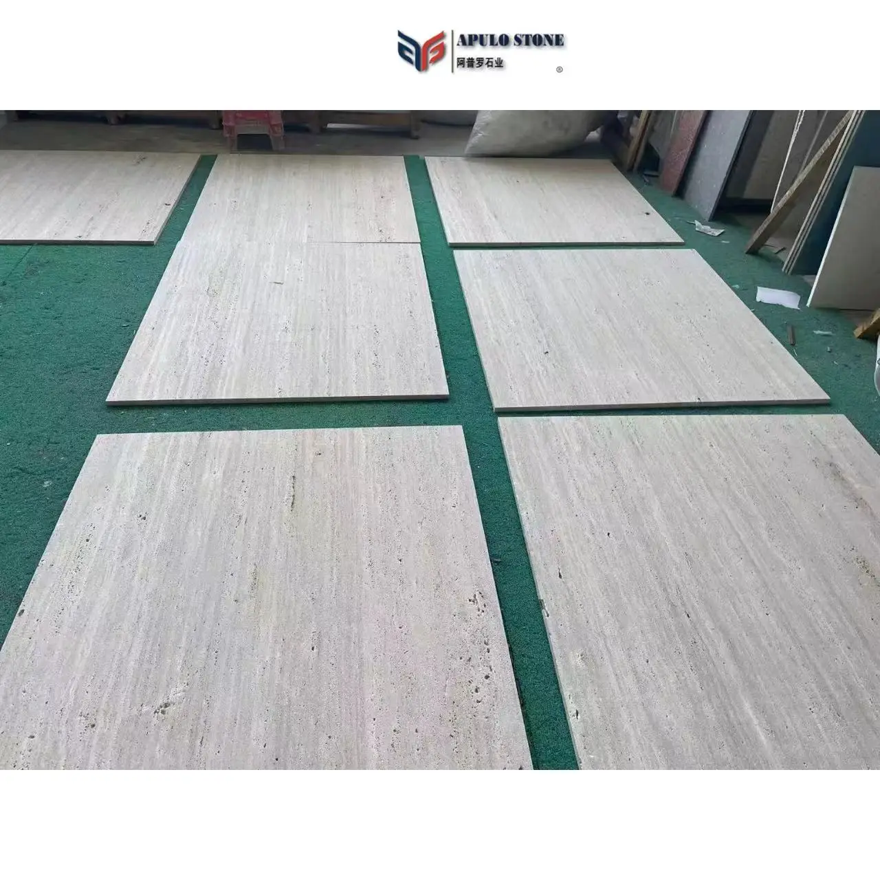 Factory Direct Apulostone Large Stock Travertine Slab White Travertine Stone For Outdoor Wall Cladding Italy travertine