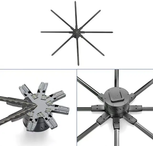 150cm Hologram Projector Projector 3D Led Fan 3D Video Hologram Display 3D Hologram Fan