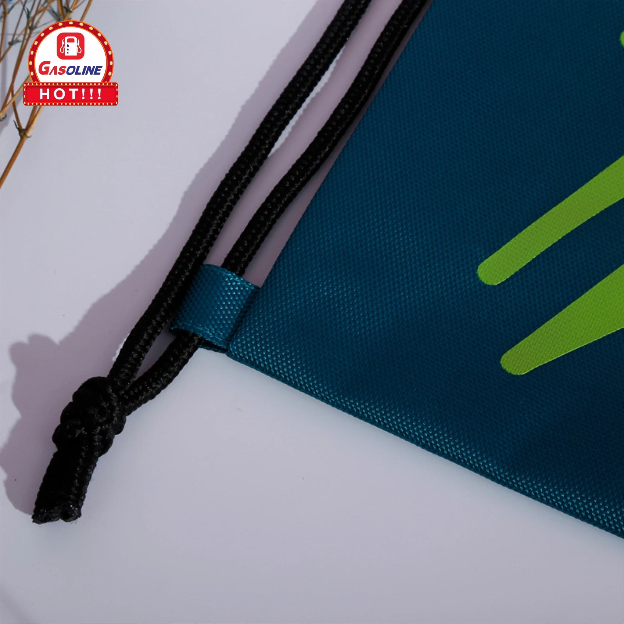 Высококачественная рекламная сумка на шнурке из полиэстера с индивидуальным логотипом