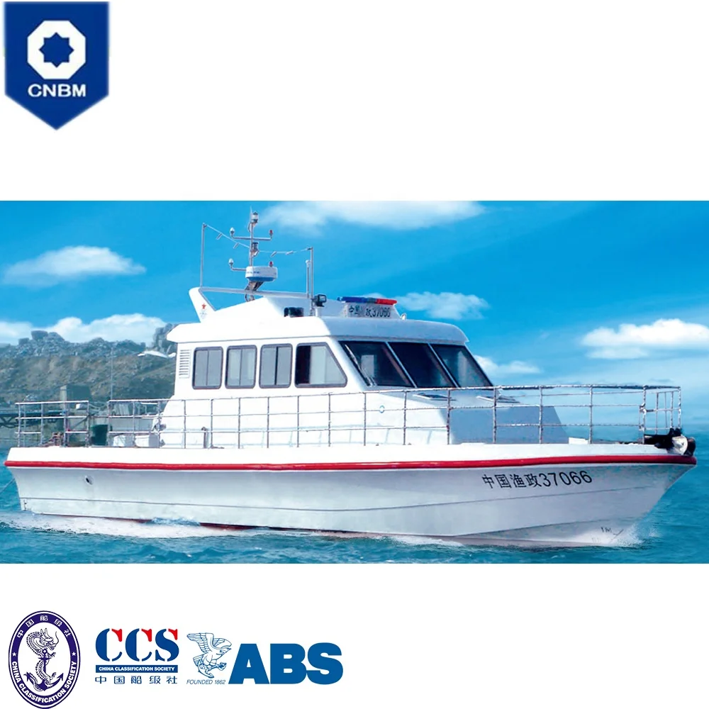 
62 ft China Factory Fiberglass Hull Material Offshore Fast Military Cruise Patrol Vessel Coast Guard Ship for Sale 