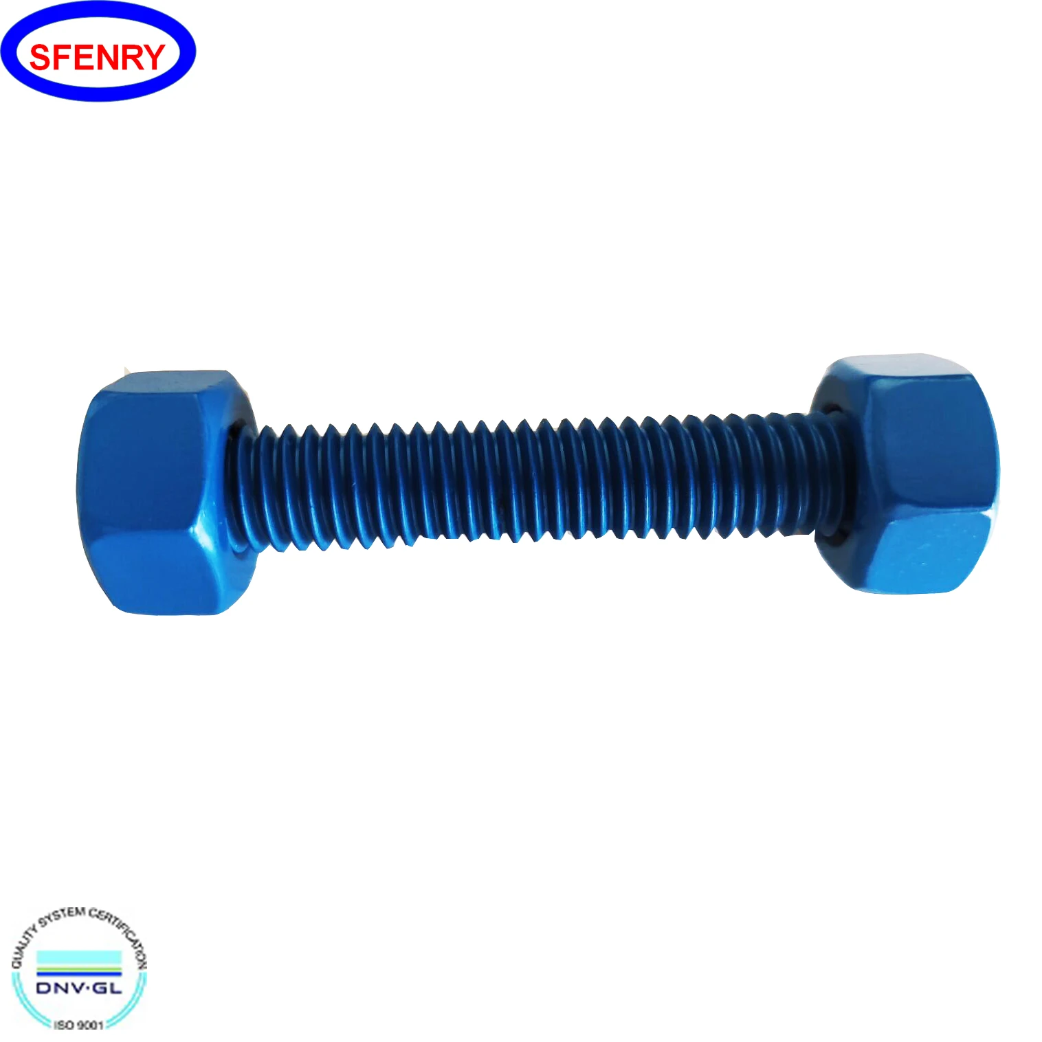  Sfenry ASME B18.31.2 синие ксилановые ПТФЭ болты с покрытием и шестигранные
