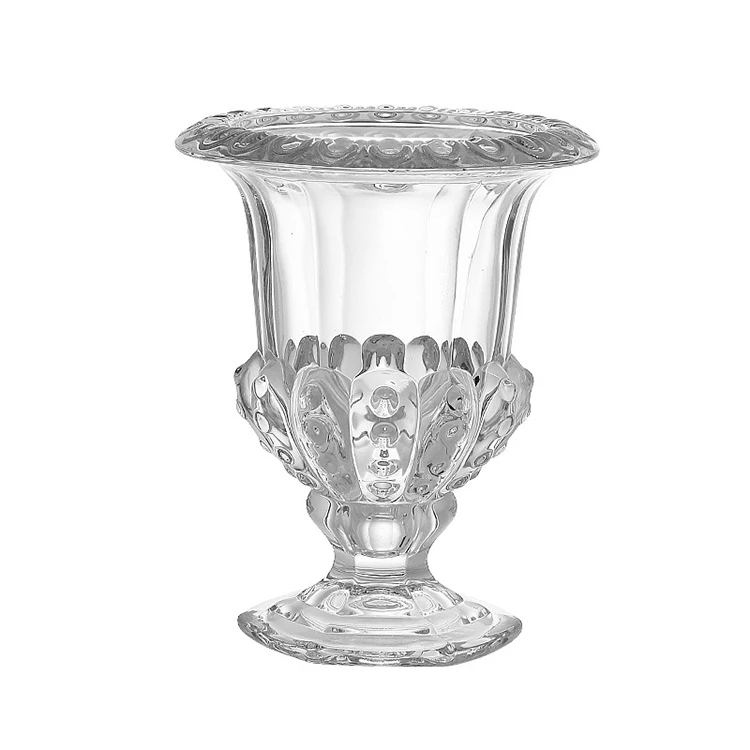Wholesale Hand Bblown Large Wedding Centerpiece Clear Glass & Crystal Vases For Home Decor