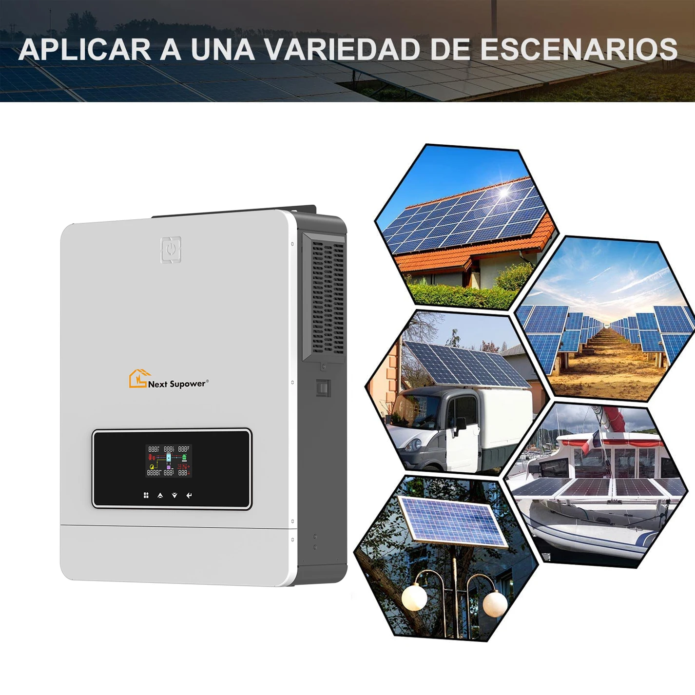 Household Energy Storage 4KW 5KW 6KW 8KW 10KW On Off Grid Solar System 48VDC 5500W Hybrid Solar Panels with Battery and Inverter