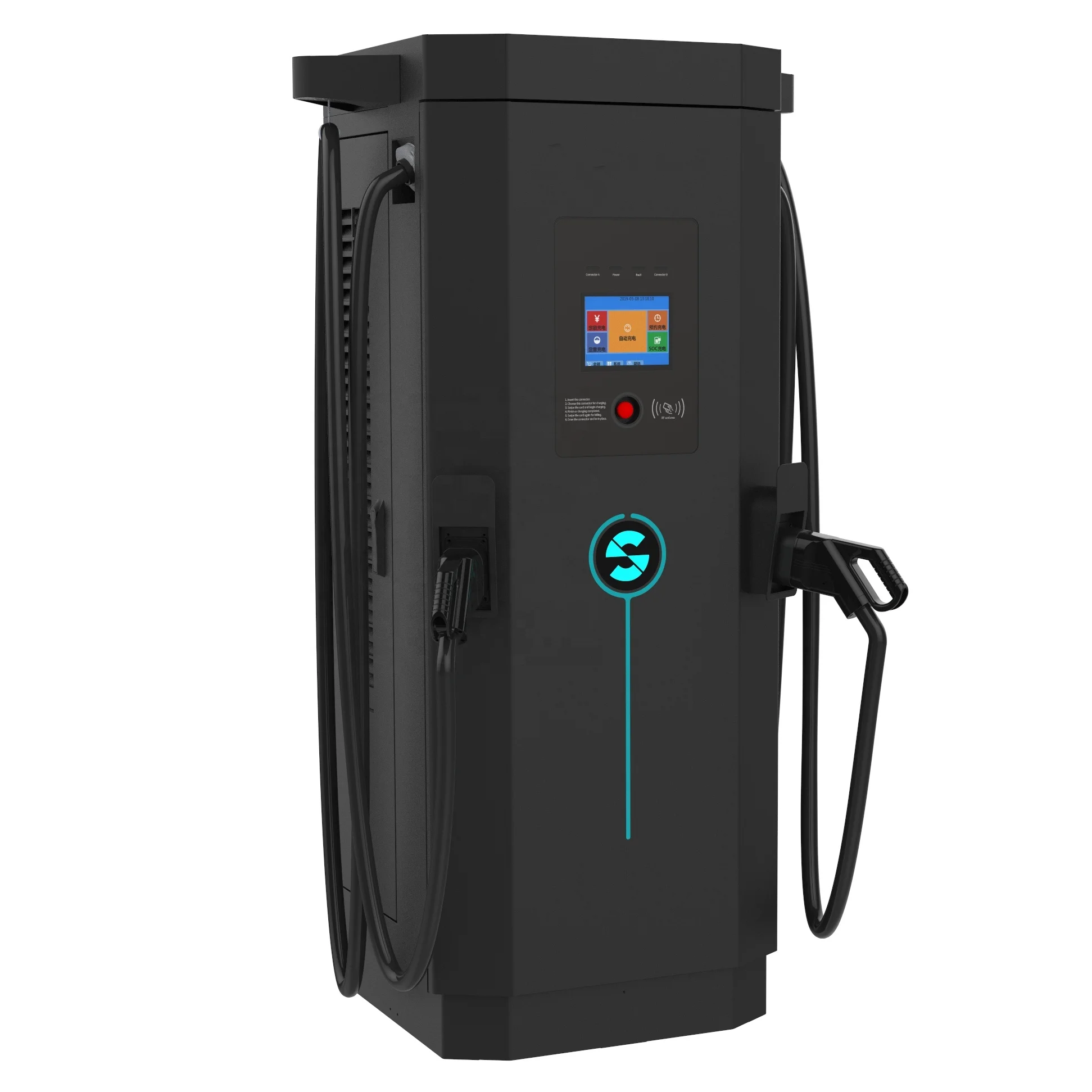 200kW DC быстрое зарядное устройство Автомобильная зарядная станция 150kw 3 фазы OCPP CCS Chademo Европейским сертификатом соответствия