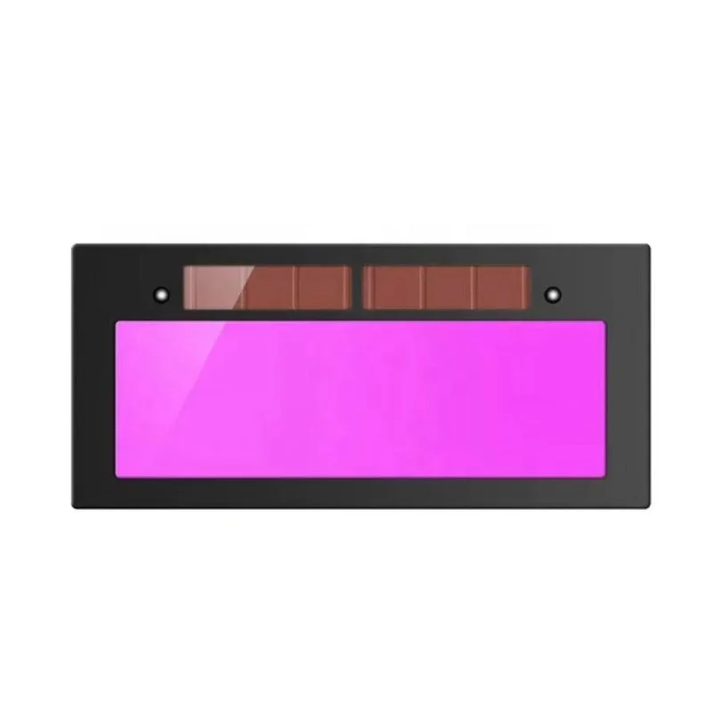 high quality auto darkening  welding  glass filter blue welding filter with 2pcs battery