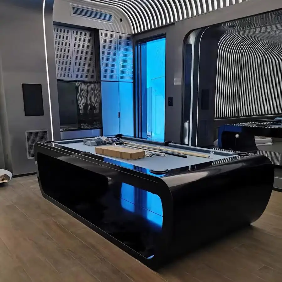 Лучшая цена 2023, международный размер, 7 футов, 8 футов, 9 футов, обеденный бильярдный стол различных стилей, модный бильярдный стол из дуба