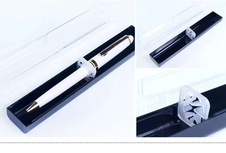 promotional gifts pen package custom logo transparent pen case plastic box for pen
