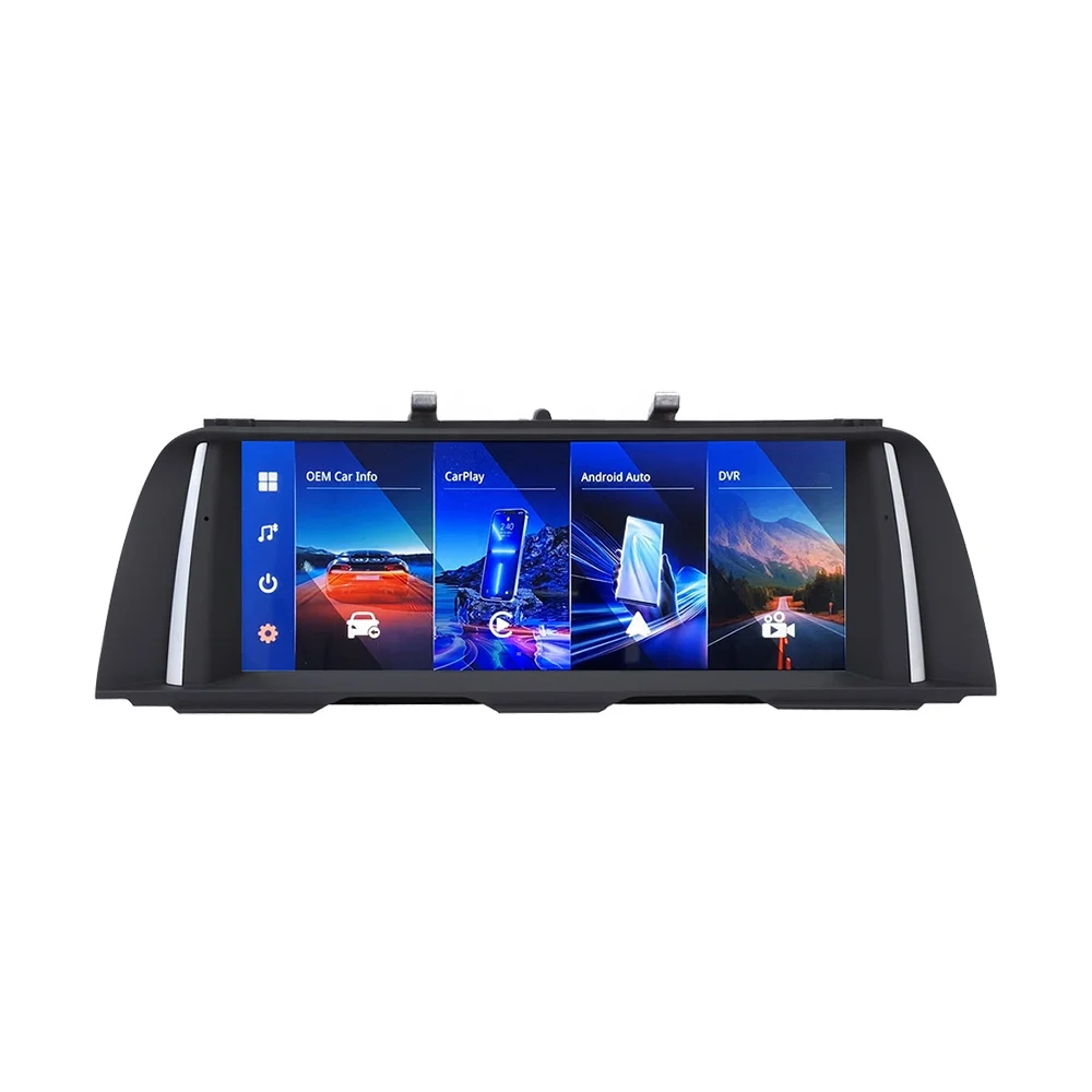 Route Linux 10.25inch 1920*720 car radio screen for BMW 5 Series F10 F11 F12 CIC NBT system Car GPS no need AUX be activated