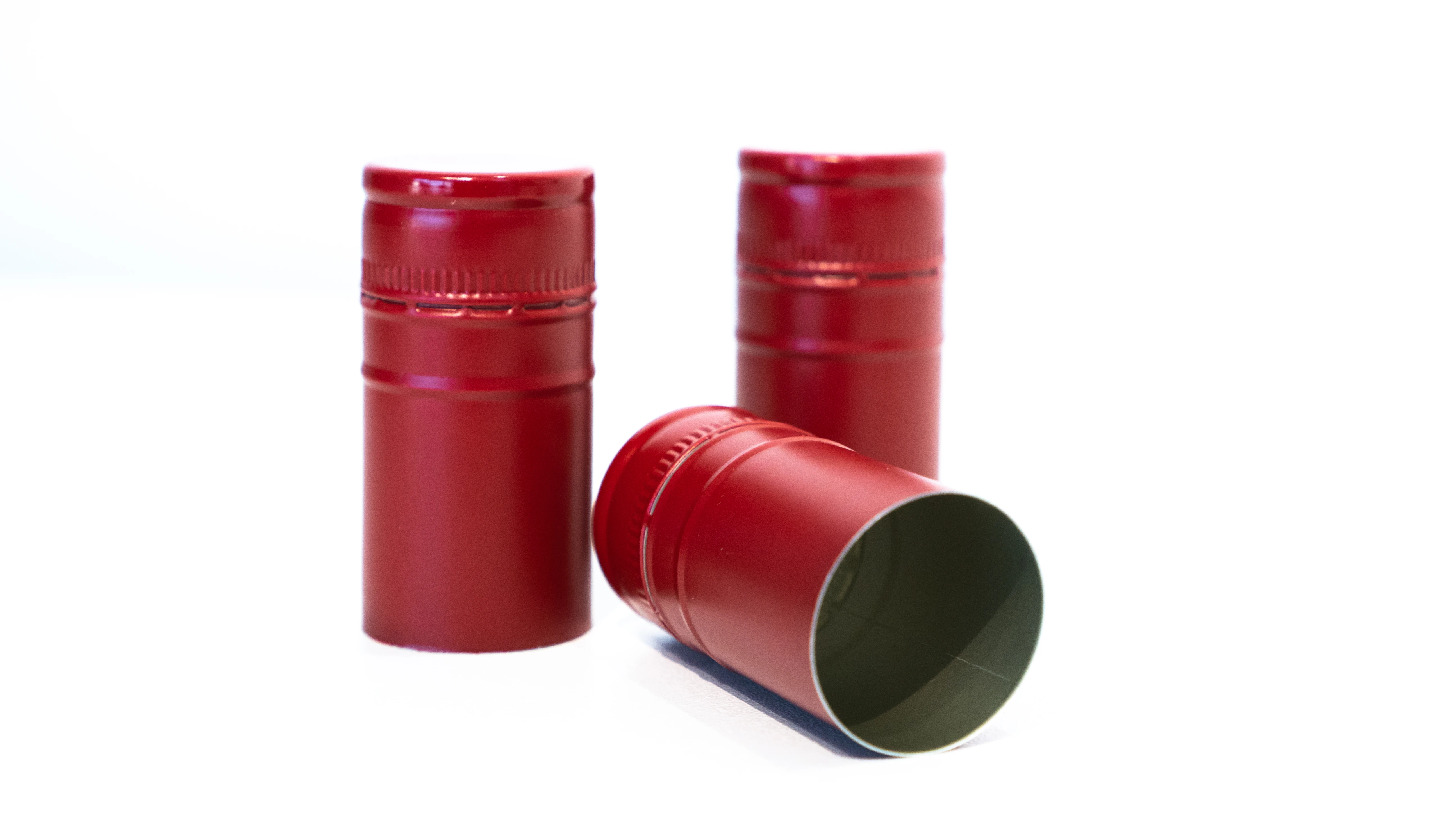 38 gold aluminum bottle temper-proof screw top cap matt silver