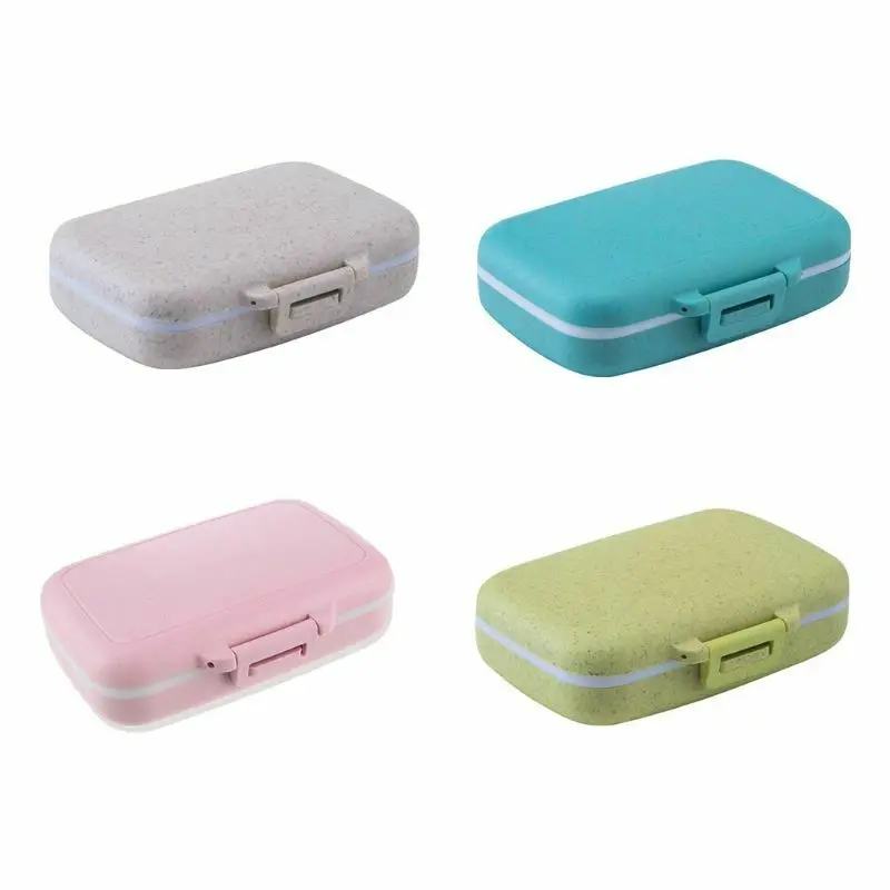 Hot Sale 6 Compartment Pill Box Medicine Tablet Container Vitamin Drug Holder Case Travel