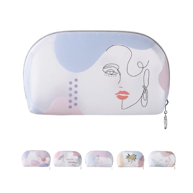 Factory wholesale custom logo exquisite zipper makeup bag girls travel multipurpose organizer square makeup bag case