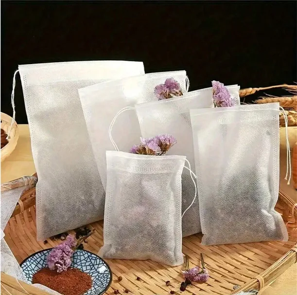 Biodegradable Tea Filter Bags with Drawstring for Paint