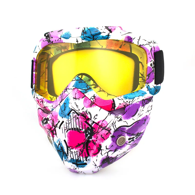 Hot Sale Outdoor Riding Vintage Mask Goggles Motocross Racing Goggles Outdoor Riding Glasses High Quality Skiing Goggles