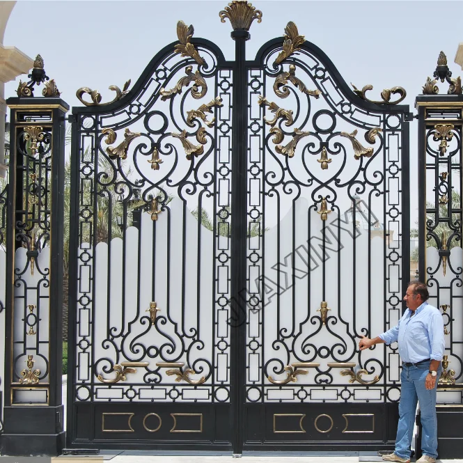 Simple wrought iron gates sliding gate  Iron Gate Design in California