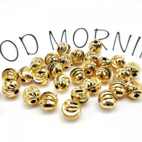  gold color DIY Brass metal Beads for jewelry making