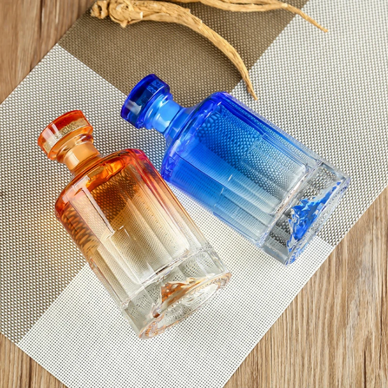 500ml beautiful and high-end Baijiu bottle, unique vodka bottle, gin bottle.