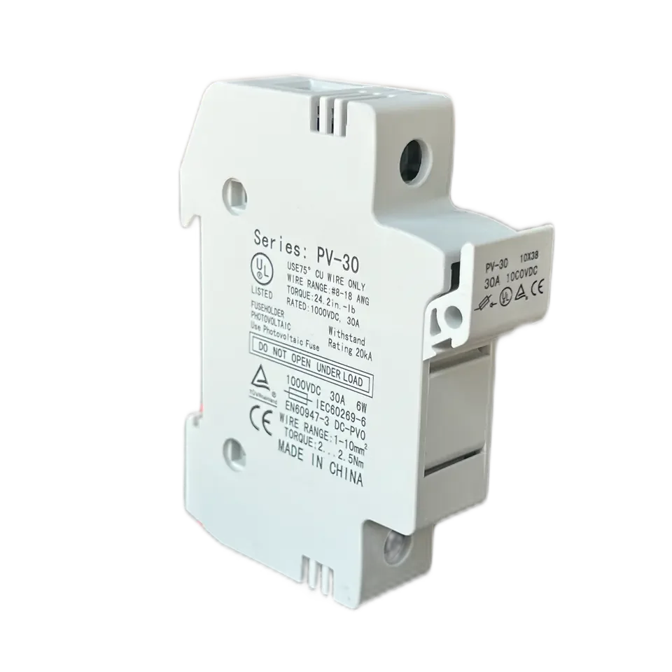 CE Approved 10X38 1000V DC Solar Fuse Holder PV Fuse for Solar System SR Brand