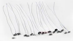 High Quality 20 Cm Round Nylon Silver 100% Cotton Dochte Aus 100 % Baumwolle For Gift Bags