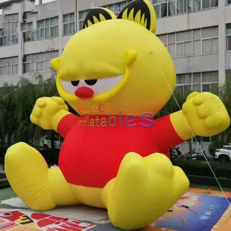 3m lovely Garfield inflatable cartoon model for square decoration for New year outdoor display cartoon inflatable Garfield model