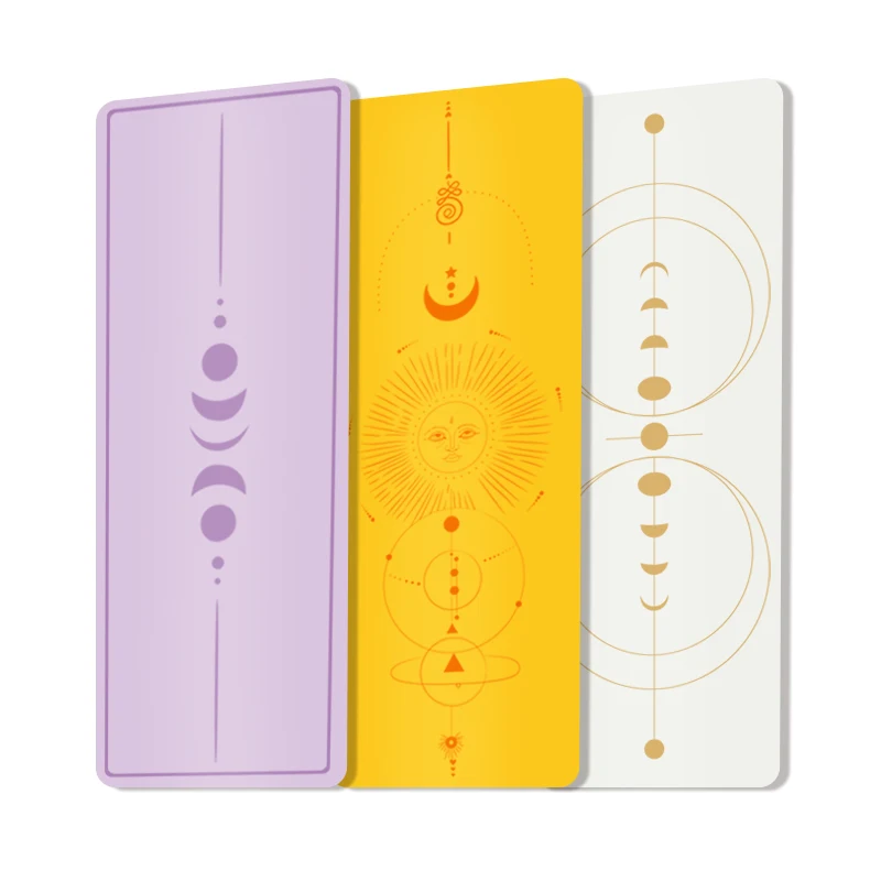 Beige Milk Tea Navy Blue Customized Yoga Mat 3mm 4mm 5mm Oval Shape Matt Pu Rubber Yoga Mat