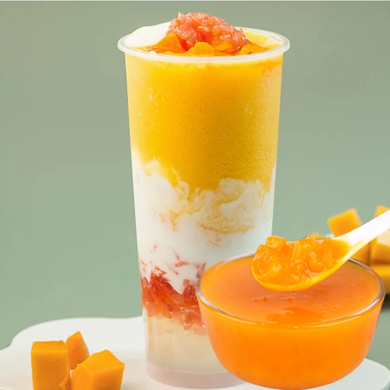 Mango Jam Juice Concentrate for Bubble Tea and Fresh Fruit Syrup Jam Production Wholesale