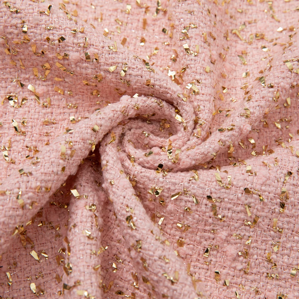 2021 The new product manufacture hot sale 100% Polyester tweed fabric for coats