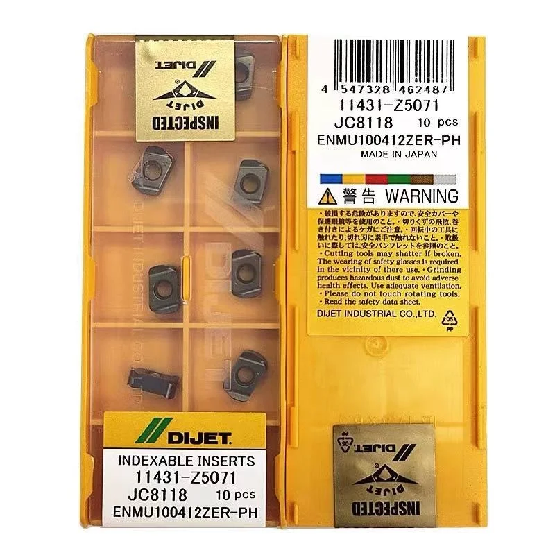 Original DIJET milling insert ENMU100412ZER-PH JC8118,ENMU100412 JC8118