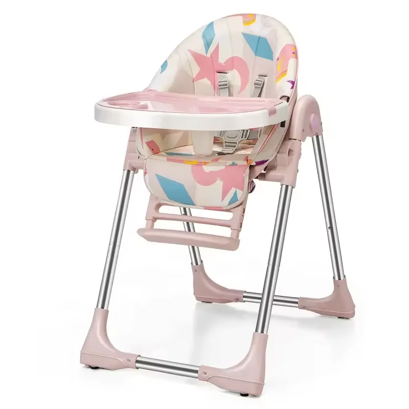 Purorigin new trend 2024 foldable baby food chair cheap baby high chair feeding chair for baby silla para comer bebes