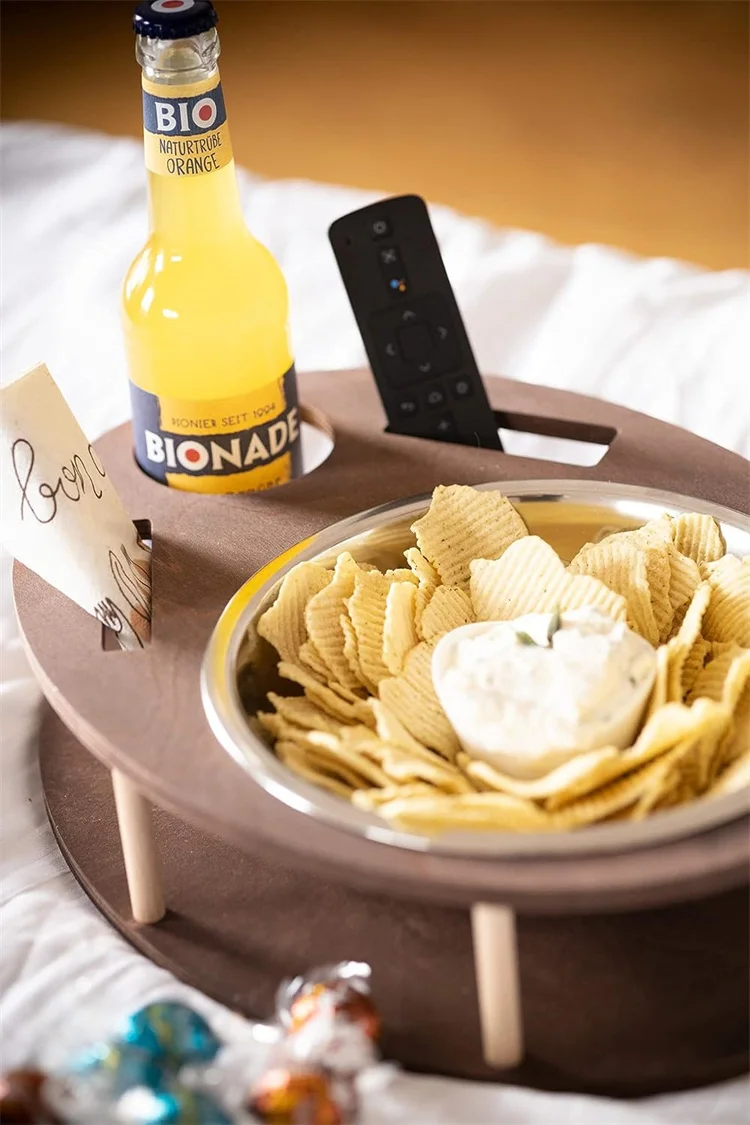 Large Snack Bowl Organiser And Wine Bottle Holder Couch Butler Organiser Snackbar Couch Caddy