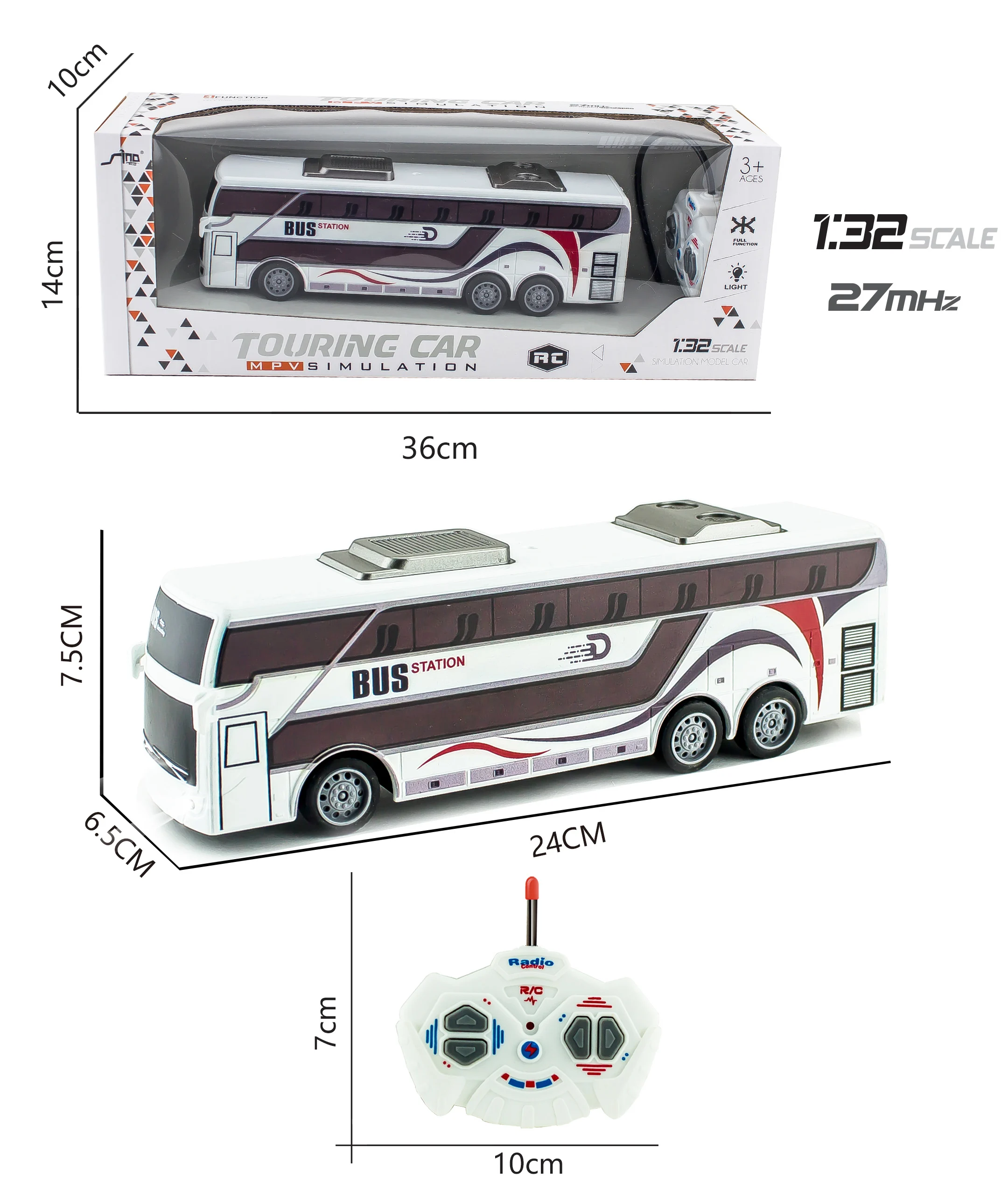 RC bus  Radio control toys 1:32 Scale 4 channel  RC city bus with light remote control vehicle rc toy car auto bus