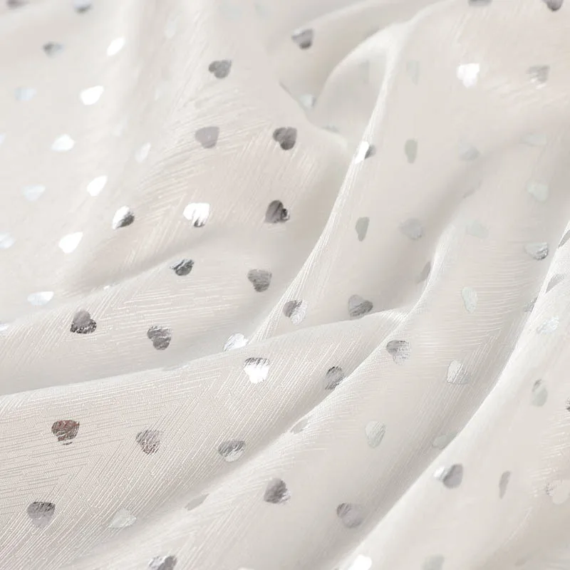 Chinese factory herringbone twill imitation silk hot silver 50D satin jacquard fabric for dress Party dress